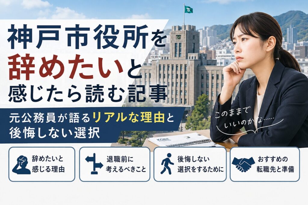 神戸市役所を辞めたい
