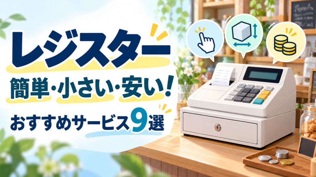 簡単・小さい・安いレジスターのおすすめ